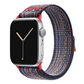 New style blue and red with a stripe pattern sport loop active watch band for apple watch series 11 42mm 46mm and ultra 3 crafted from woven nylon