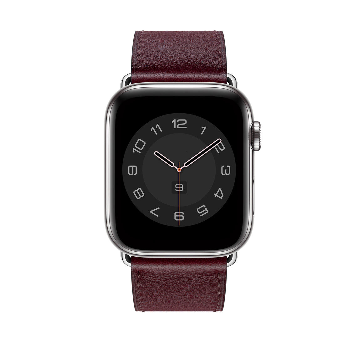 Burgundy Red Single Tour Leather Strap for Apple Watch