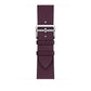 Burgundy Red Single Tour Leather Strap for Apple Watch