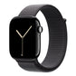 dark grey nylon sport loop watch band for apple watch series 11 42mm and 46mm and ultra 3 made from woven nylon