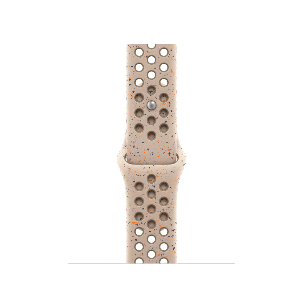 Desert Stone Brown colour apple watch series 9 silicon 45mm sports strap with a unique pattern of splatter paint design, this watch strap is designed for active people