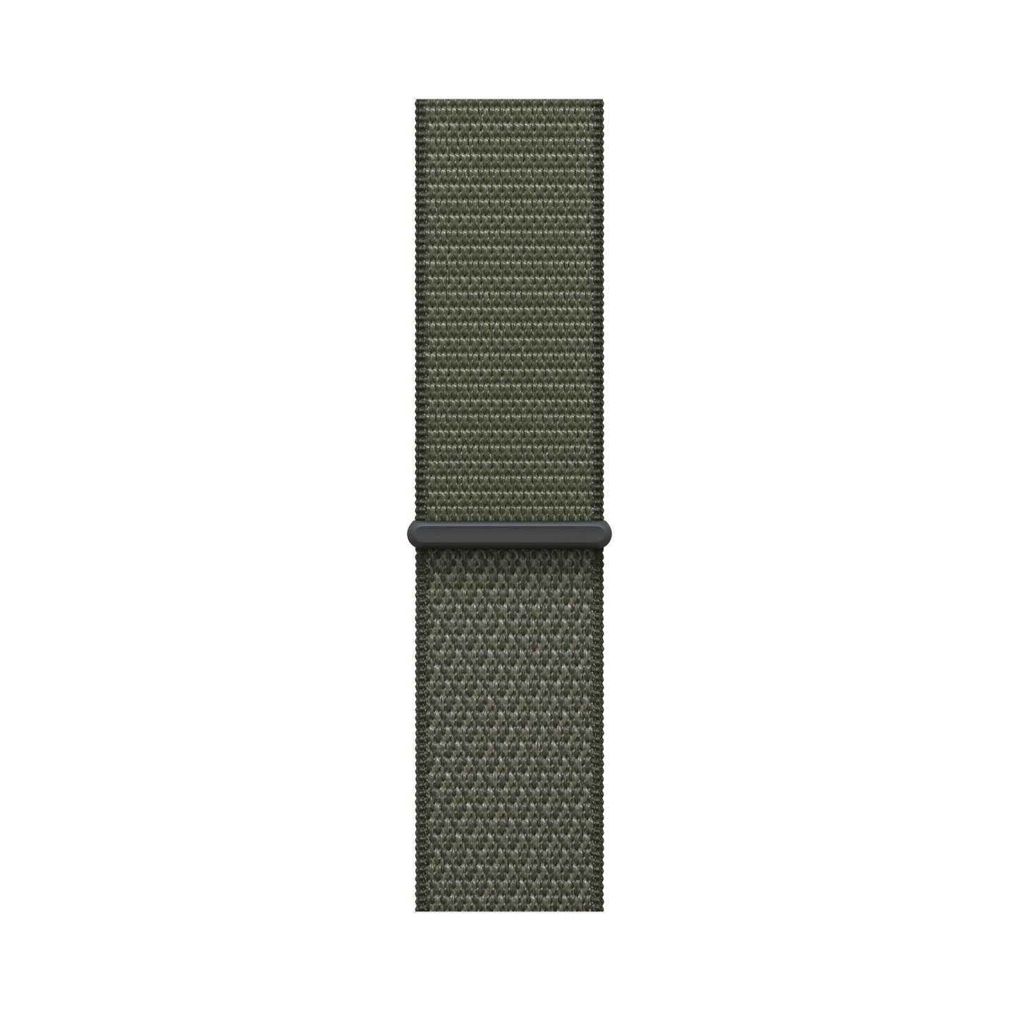 forest green nylon sport loop watch band for apple watch series 11 42mm and 46mm and ultra 3 made from woven nylon