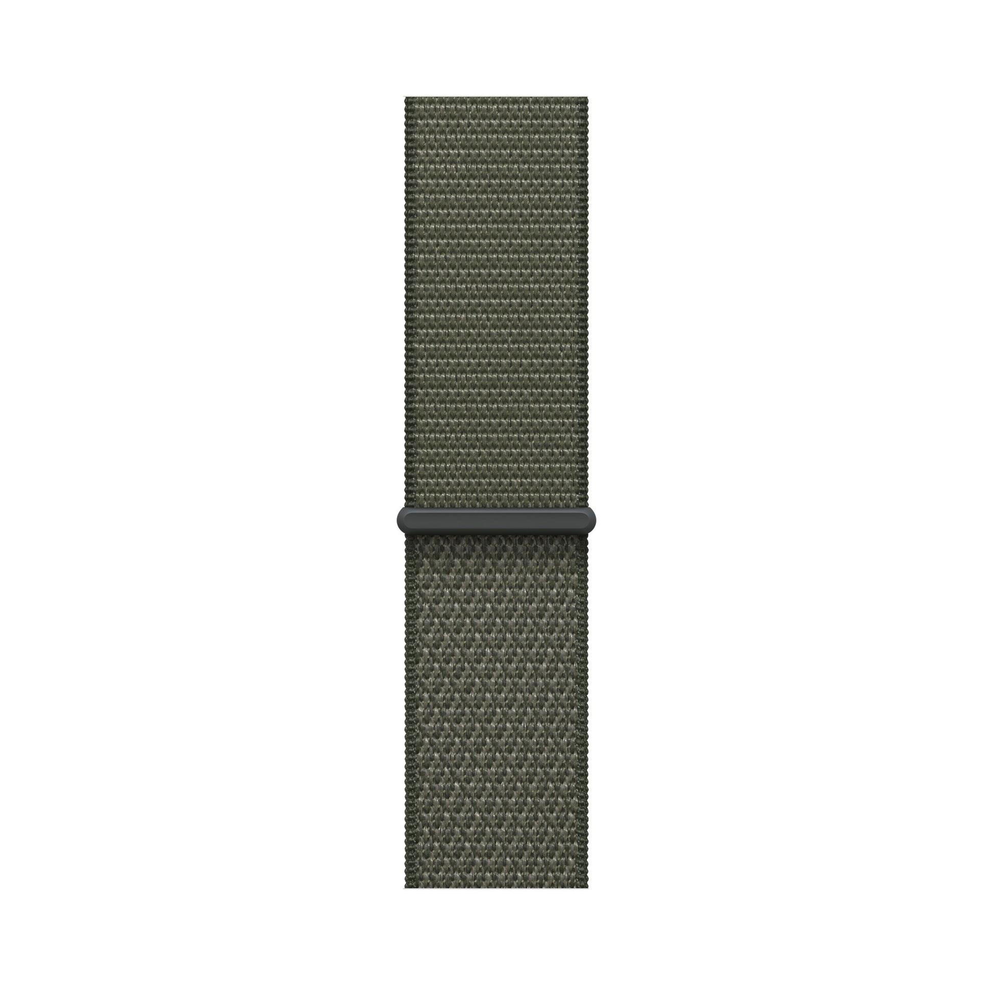 forest green nylon sport loop watch band for apple watch series 11 42mm and 46mm and ultra 3 made from woven nylon