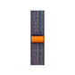  New style game royal blue and orange sport loop active watch band for apple watch series 9 and ultra made from woven nylon