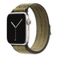 New style swamp green and grey with a stripe pattern sport loop active watch band for apple watch series 11 42mm 46mm and ultra 3 crafted from woven nylon