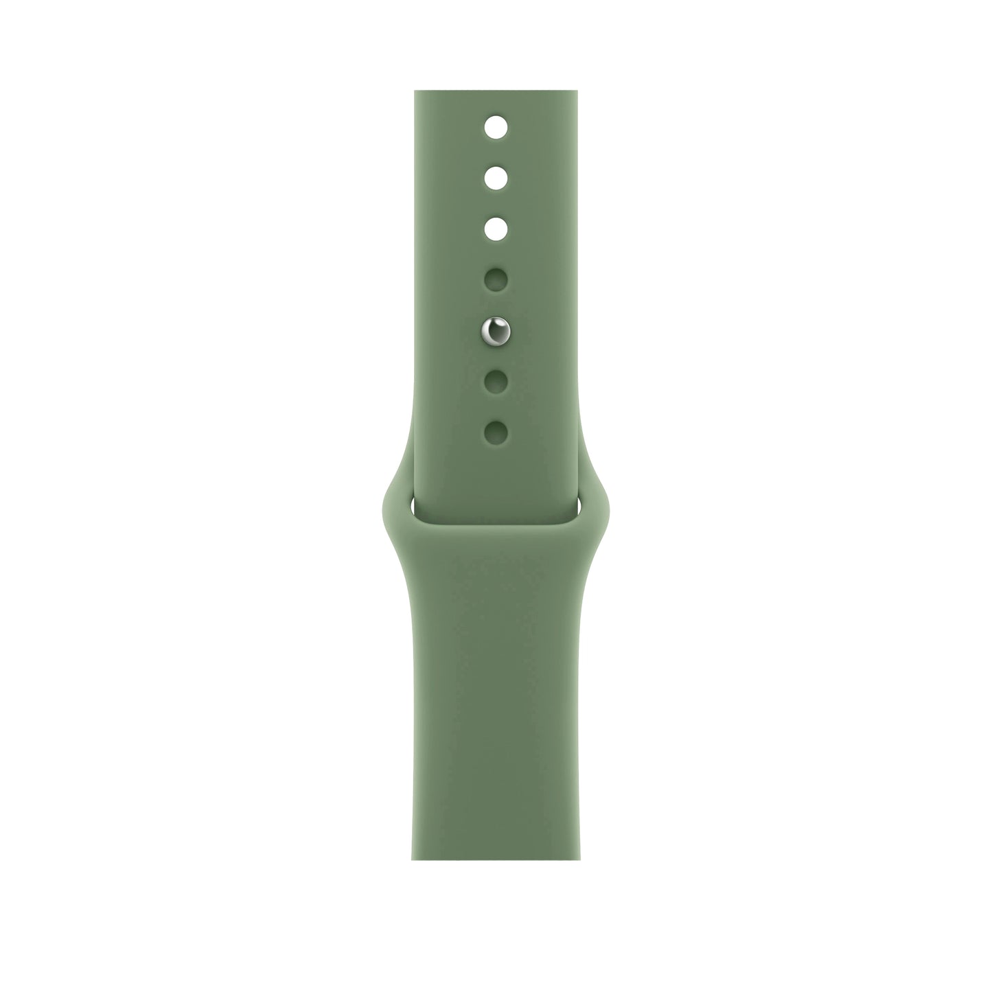 A lake moss green colour Apple watch sport band made from premium silicone for series 11 42mm 45mm 46mm and ultra 3 and SE