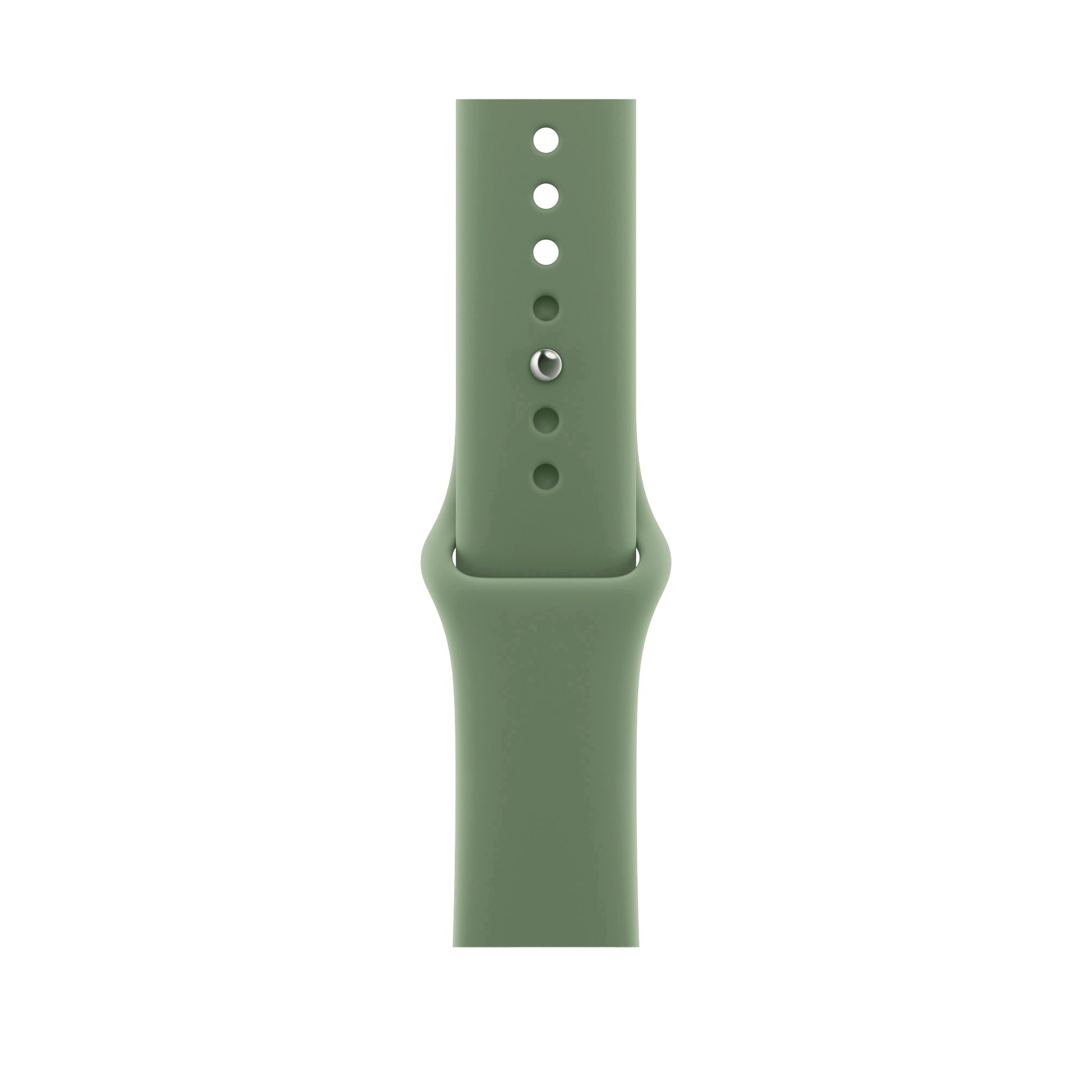 A lake moss green colour Apple watch sport band made from premium silicone for series 11 42mm 45mm 46mm and ultra 3 and SE