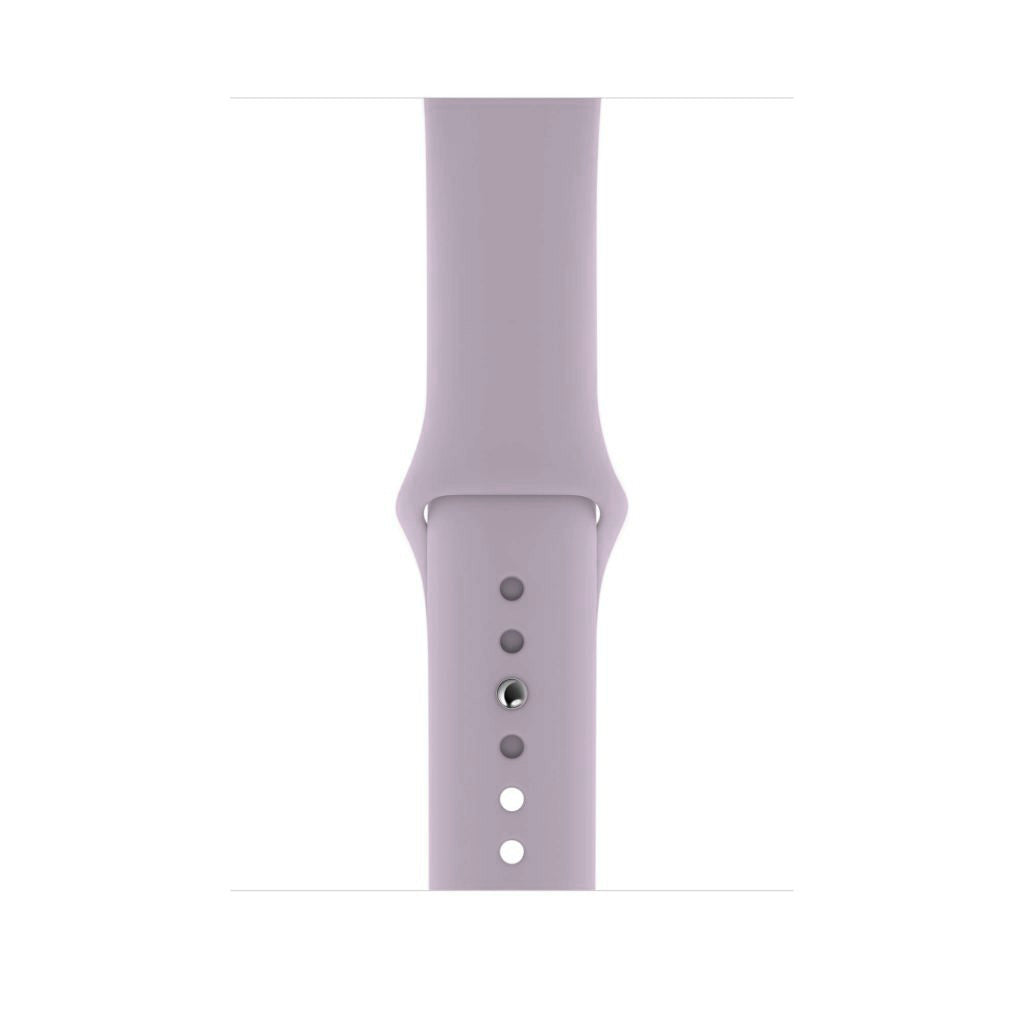 A light lavender purple colour sport strap band made from premium silicone for Apple Watch series 10 42mm and Ultra 2