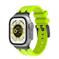 Lime Green Metal Silicone Strap for Apple Watch