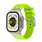 Lime Green Metal Silicone Strap for Apple Watch