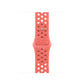 Pink colour apple watch series 9 silicon sports strap with a unique pattern of splatter paint design, this watch strap is designed for active people