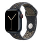 Midnight Blue Khaki colour apple watch series 10 silicone sports strap with a unique pattern of splatter paint design, this watch strap is designed for active people, perfect for 42mm 45mm or ultra 3