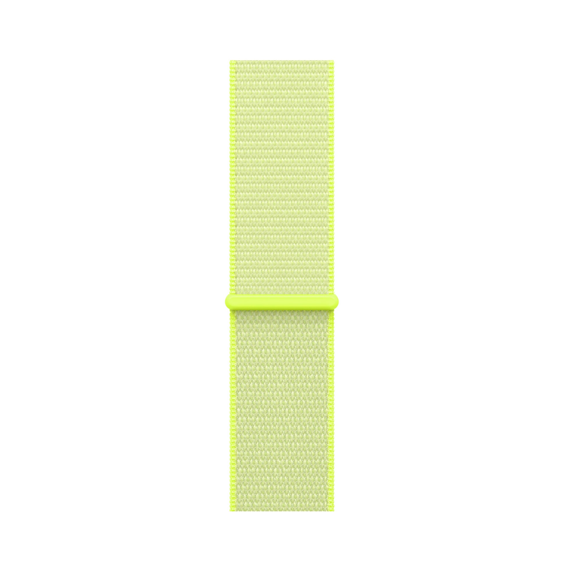 neon yellow nylon sport loop watch band for apple watch series 11 42mm and 46mm and ultra 3 made from woven nylon