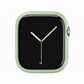 mint green Colour made from polycarbonate material protector with a strong built in tempered glass screen to protect your apple watch series 11 42mm and 46mm from damage displayed on a tilted angle