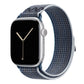 storm grey blue watch strap for apple watch series 11 42mm 46mm and ultra 3 made with woven nylon
