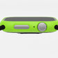 apple green Colour made from polycarbonate material protector with a strong built in tempered glass screen to protect your apple watch series 11 42mm and 46mm from damage displayed on a tilted angle