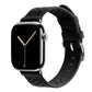 black colour knitted tricot nylon yarn fabric watch strap for apple watch series 11 42mm , 45mm, 46mm and ultra series