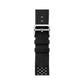 black colour knitted tricot nylon yarn fabric watch strap for apple watch series 11 42mm , 45mm, 46mm and ultra series