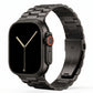 polished black colour stainless steel metal tri link bracelet apple watch strap made for apple watch series 11 45mm 46mm 49mm Ultra 3