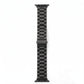 polished black colour stainless steel metal tri link bracelet apple watch strap made for apple watch series 11 45mm 46mm 49mm Ultra 3