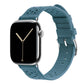 blue colour knitted tricot nylon yarn fabric watch strap for apple watch series 11 42mm , 45mm, 46mm and ultra series