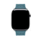 blue colour knitted tricot nylon yarn fabric watch strap for apple watch series 11 42mm , 45mm, 46mm and ultra series