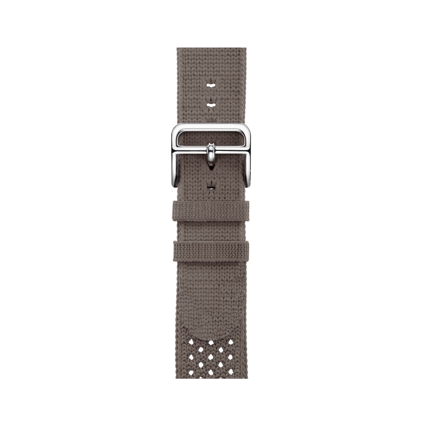 brown colour knitted tricot nylon yarn fabric watch strap for apple watch series 11 42mm , 45mm, 46mm and ultra series