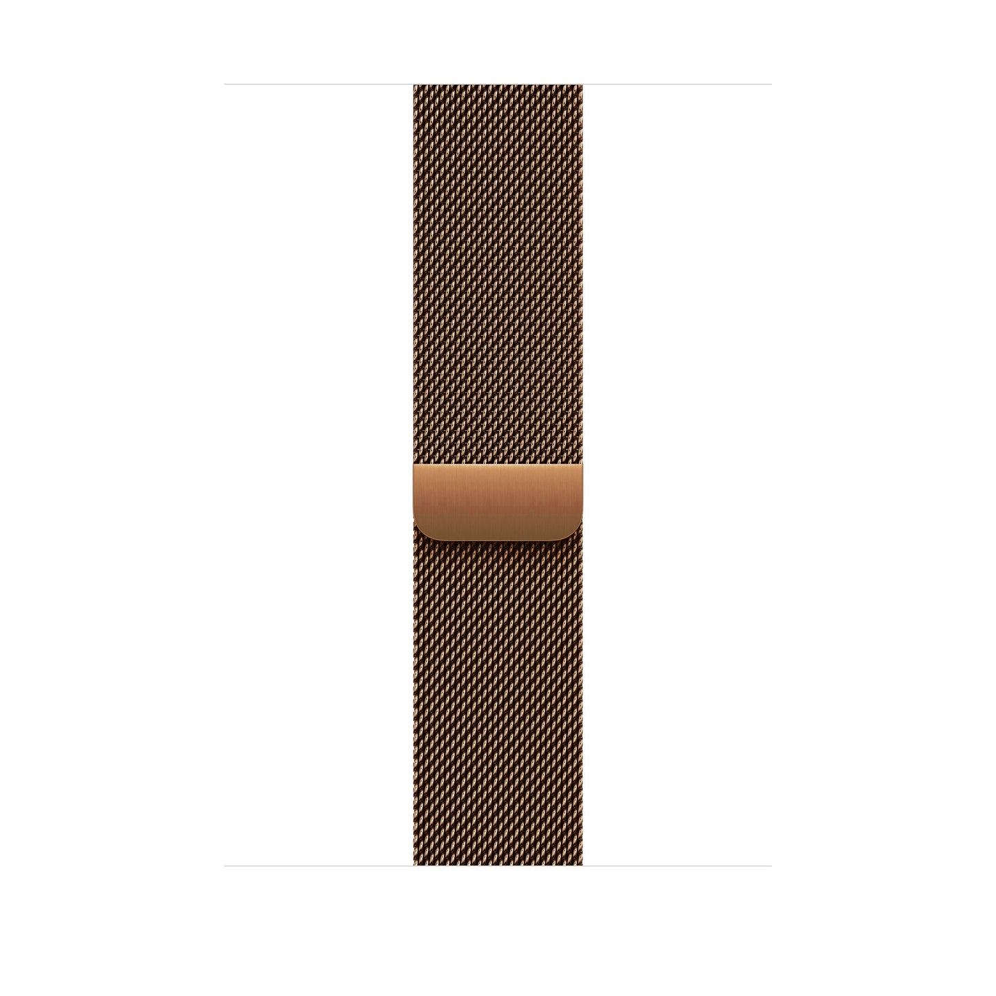 A brown bronze stainless steel milanese loop watch strap for the latest apple watch series 10 and ultra 2