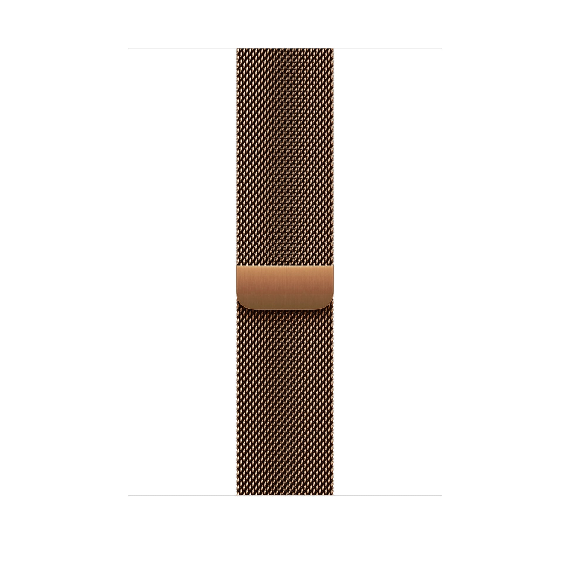 A brown bronze stainless steel milanese loop watch strap for the latest apple watch series 10 and ultra 2