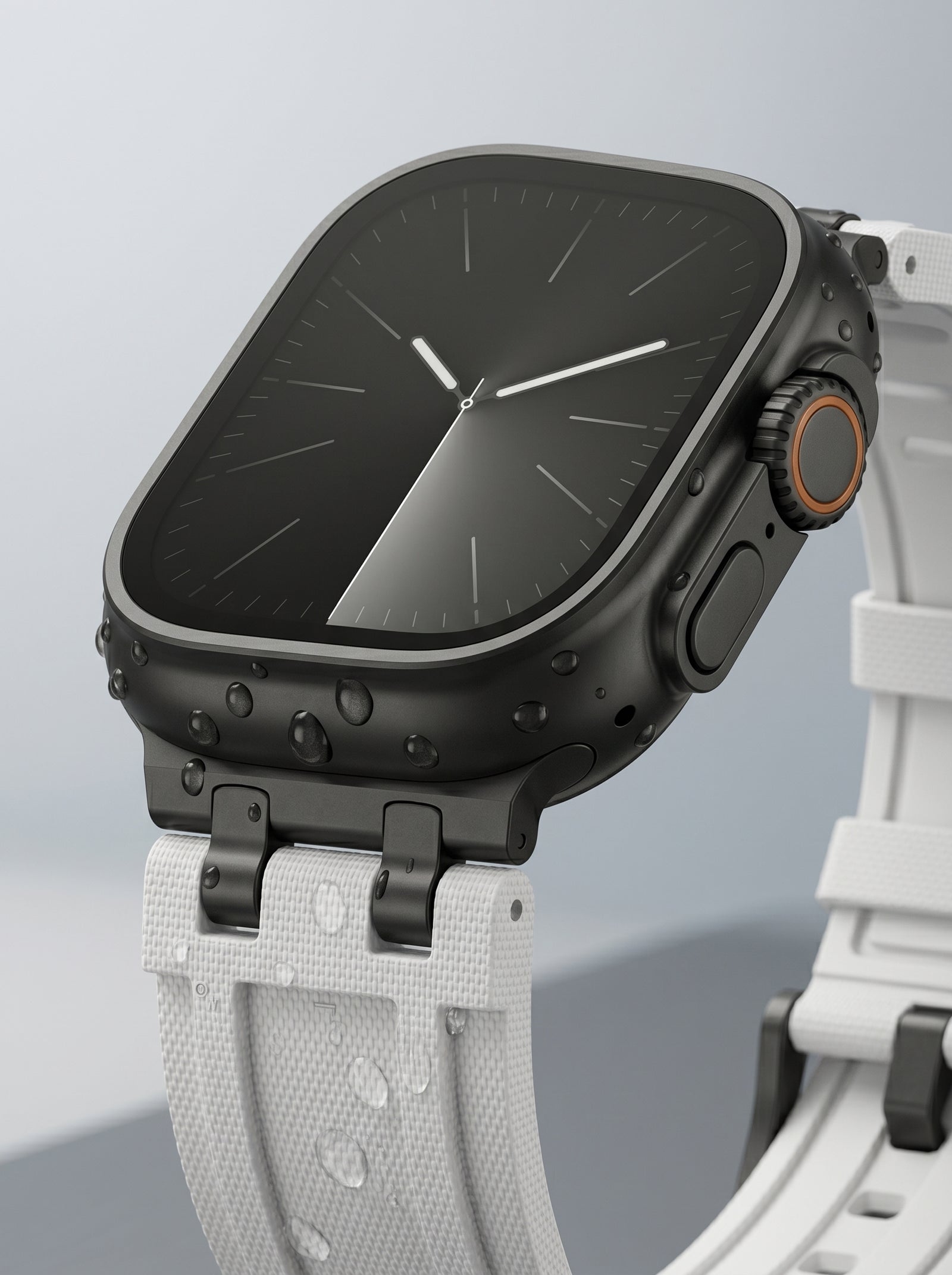 White Royal FKM Strap for Apple Watch