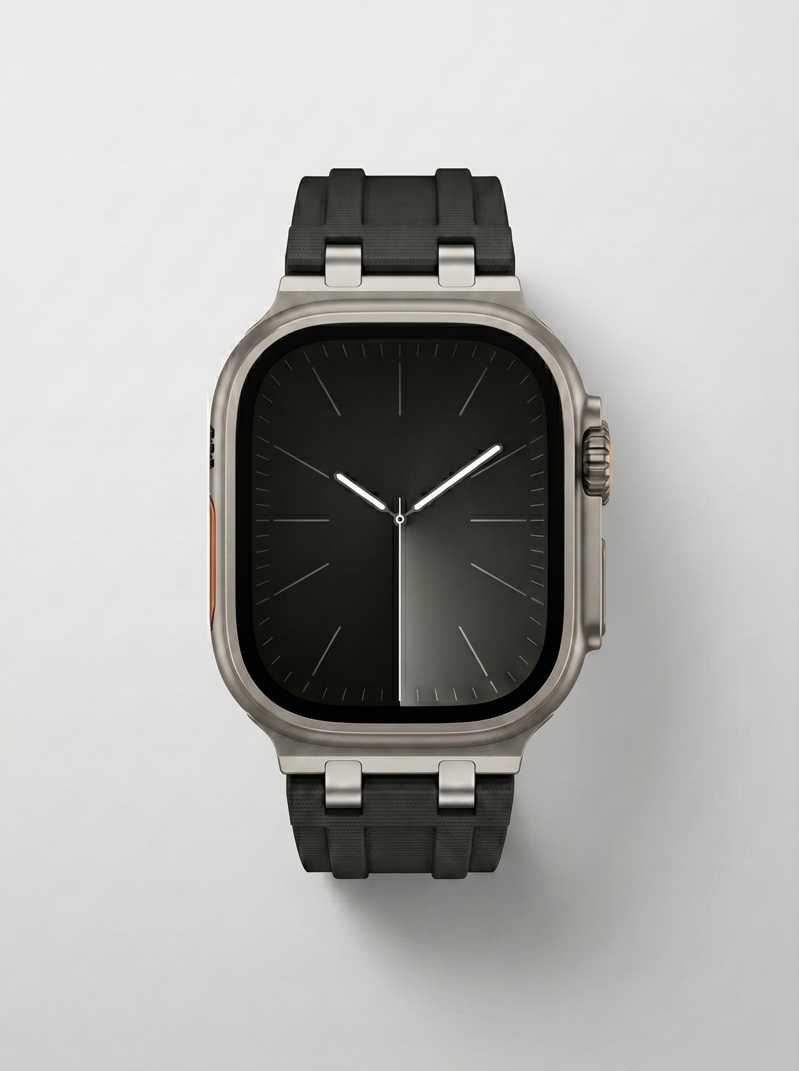 Black Royal FKM Strap for Apple Watch