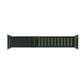 A dark green colour premium nylon watch strap band designed for adventurers and explorers that wear the Apple watch series 10 and Ultra 2