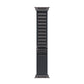 A dark grey colour premium nylon watch strap band with black metal buckle hardware designed for adventurers and explorers that wear the Apple watch series 11 and Ultra 3