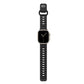 Black colour premium FKM Fluoroelastomer Rubber watch strap band designed for adventurers and mountain hiking for Apple watch series 11 size 46mm and Ultra 3