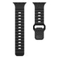 Black colour premium FKM Fluoroelastomer Rubber watch strap band designed for adventurers and mountain hiking for Apple watch series 11 size 46mm and Ultra 3
