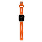Orange colour premium FKM Fluoroelastomer Rubber watch strap band designed for adventurers and mountain hiking for Apple watch series 11 size 46mm and Ultra 3