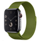  A metallic green colour stainless steel milanese watch strap for the latest apple watch and ultra