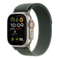 Latest Green colour Trail Loop watch strap band for Apple Watch Series 10 and Ultra 2 made from premium nylon