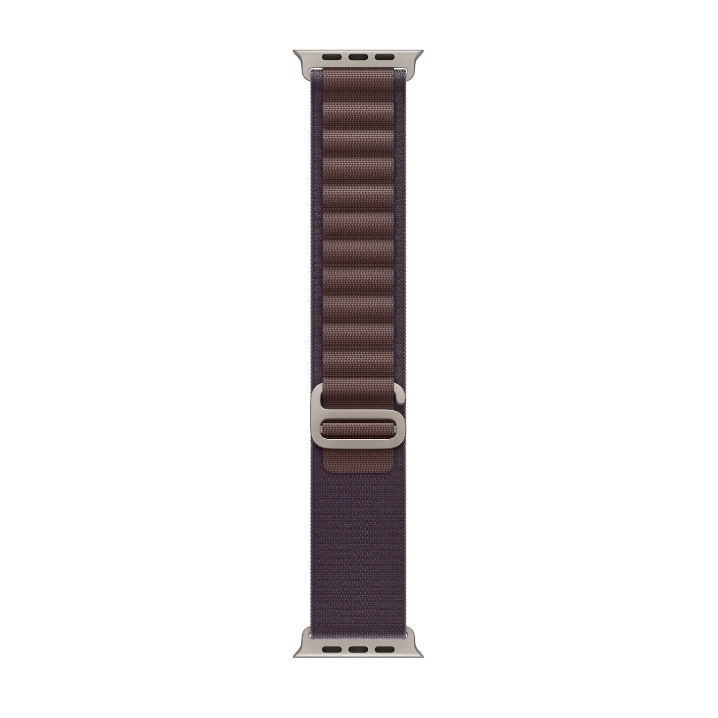 A indigo blue colour premium nylon watch strap band designed for adventurers and explorers that wear the Apple watch series 10 and Ultra 2