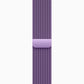 A lavender purple colour stainless steel milanese loop watch strap for the latest apple watch series 11 42mm and 46mm and ultra 3