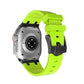 Lime Green Metal Silicone Strap for Apple Watch