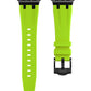 Lime Green Metal Silicone Strap for Apple Watch