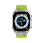 Lime Green Metal Silicone Strap for Apple Watch