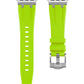 Lime Green Metal Silicone Strap for Apple Watch