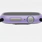 Lilac Purple Colour made from polycarbonate material protector with a strong built in tempered glass screen to protect your apple watch series 11 42mm and 46mm from damage displayed on a tilted angle