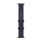 A midnight colour silicone watch strap for apple watch series 10 and ultra designed for sports and active gym activities