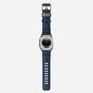 Navy blue colour premium silicone extra thick watch strap band designed for adventurers and mountain hiking for Apple watch series 10 size 46mm and Ultra 2