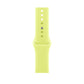 A neon yellow colour Apple watch sport band made from premium silicone for series 11 42mm 45mm 46mm and ultra 3 and SE