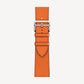 Orange Single Tour Leather Strap for Apple Watch