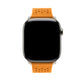 orange colour knitted tricot nylon yarn fabric watch strap for apple watch series 11 42mm , 45mm, 46mm and ultra series